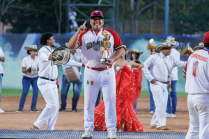 Destaca coahuilense Rubén Delgadillo en hitórico título de México en el Panamericano de Softbol
