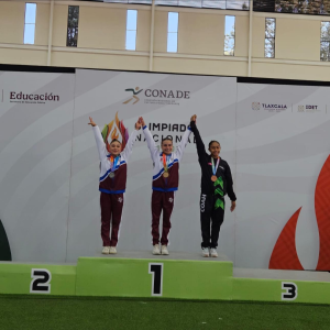 Suma bronce Alejandra Gama en la Gimnasia Artística de la Olimpiada Nacional