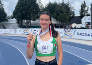 Paula Díaz se cuelga tres preseas en el NACAC de Atletismo celebrado en Tlaxcala