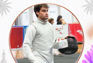 Coahuilense Tommaso Archilei conquista bronce en Esgrima de los JCC Santo Domingo 2026