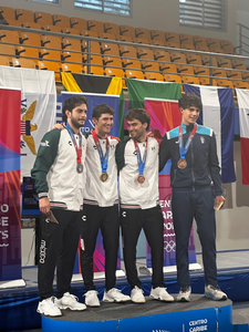Tommaso Archilei conquista oro por equipos en la Esgrima de los JCC Santo Domingo 2026